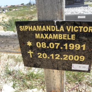 MAXAMBELE Siphamandla Victor 1991-2009