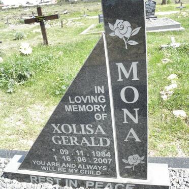 MONA Xolisa Gerald 1984-2007