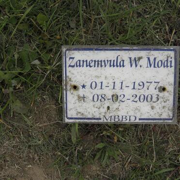 MODI Zanemvula W. 1977-20036