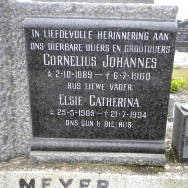 MEYER Cornelius Johannes 1889-1968 &amp; Elsie Catherina 1905-1994