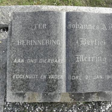 MEIRING Johannes A.T. -1968