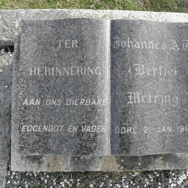 MEIRING Johannes A.T. -1968