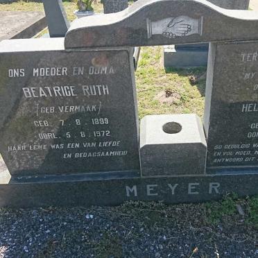 MEYER Helgard Muller 1901-1970 &amp; Beatrice Ruth VERMAAK 1899-1972
