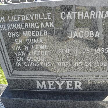 MEYER Catharina Jacoba 1895-1992