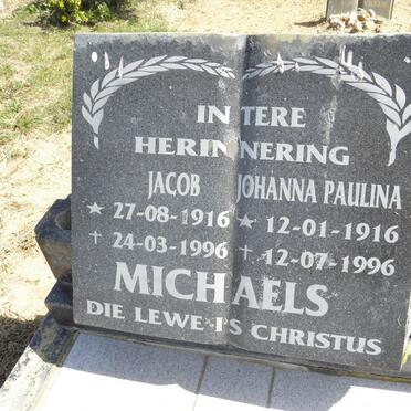 MICHAELS Jacob 1916-1996 &amp; Johanna Paulina 1916-1996