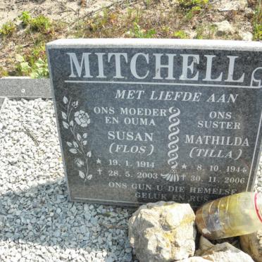 MITCHELL Susan 1914-2003 :: MITCHELL Matilda 1944-2006