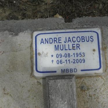 MULLER Andre Jacobus 1953-2009