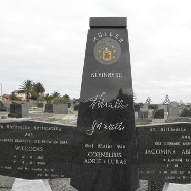 MÜLLER Wilcocks 1917-1984 &amp; Jacomina Abigail LATEGAN 1921-1987