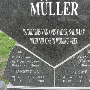 MÜLLER Martiens 1923-1983 &amp; Esmé 1928-1990