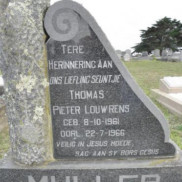 MULLER Thomas Pieter Louwrens 1961-1966
