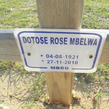 MBELWA Dotose Rose 1921-2010