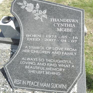 MGIBE Thandiswa Cynthia 1975-2007