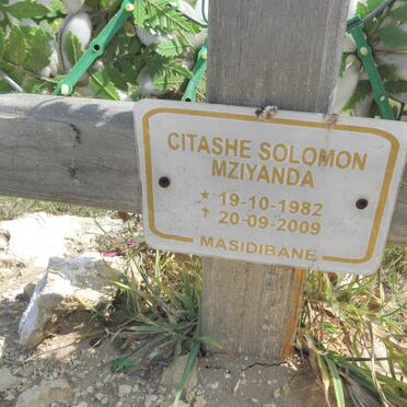 MZIYANDA Citashe Solomon 1982-2009
