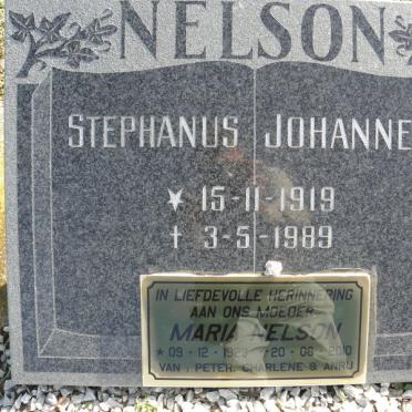 NELSON Stephanus Johannes 1919-1989 &amp; Maria 1923-2010