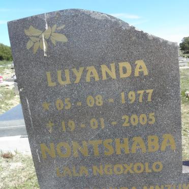 NONTSHABA Luyanda 1977-2005