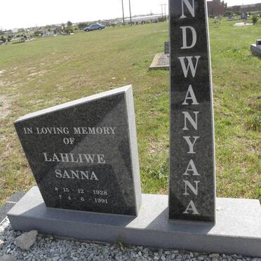 NDWANYANA Lahluwe Sanna 1928-1991