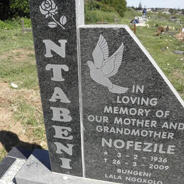 NTABENI Nofezile 1936-2009