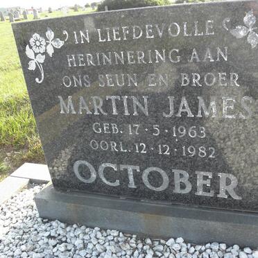 OCTOBER Martin James 1963-1982