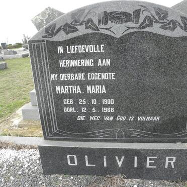 OLIVIER Martha Maria 1900-1968