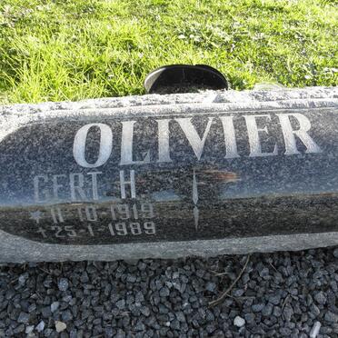 OLIVIER Gert H. 1919-1989