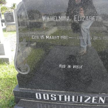 OOSTHUIZEN Wilhelmina Elizabeth 1916-1989