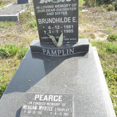 PAMPLIN Brundhilde E. 1961-1985 :: PEARCE Meagan Myrtle 1996-1996