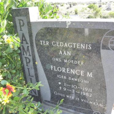 PAMPLIN Florence M. nee DAWSON 1911-1982