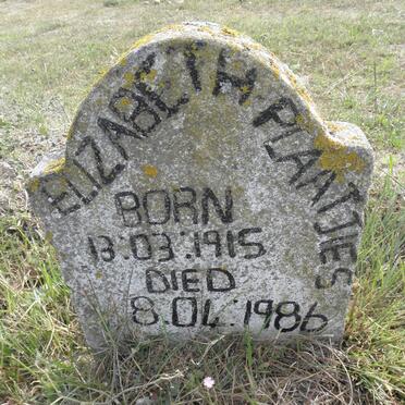 PLAATJIES Elizabeth 1915-1986