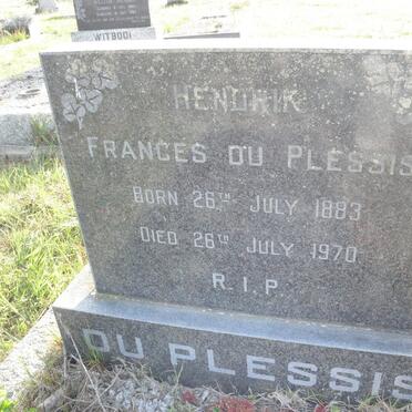 PLESSIS Frances, du 1883-1970