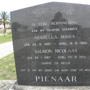 PIENAAR Salmon Nicolaas 1887-1974 &amp; Arabella Maria 1887-1968