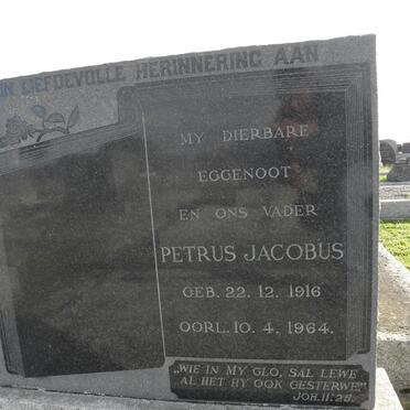 PIENAAR Petrus Jacobus 1916-1964
