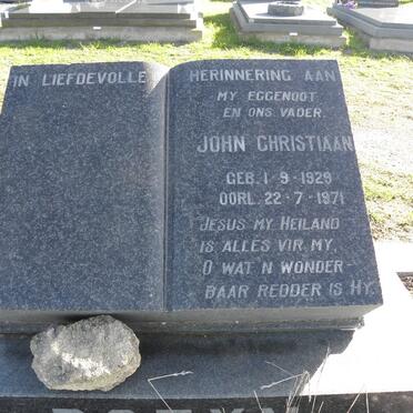 POZYN John Christiaan 1929-1971