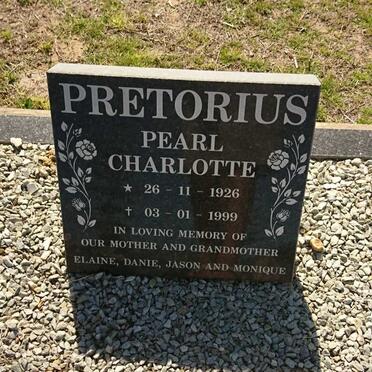 PRETORIUS Pearl Charlotte 1926-1999