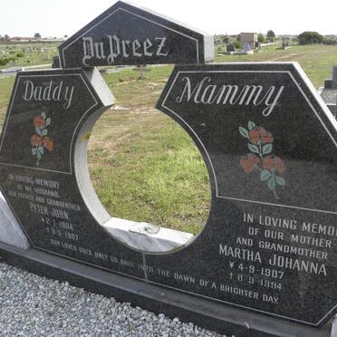 PREEZ Peter John, du 1904-1987 &amp; Martha Johanna 1907-1994