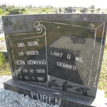 PUREN Deon Howard 1958-1981