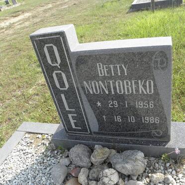 QOLE Betty Nontobeko 1956-1986