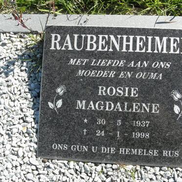 RAUBENHEIMER Rosie Magdalene 1937-1998