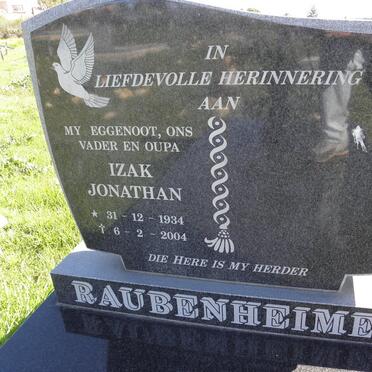 RAUBENHEIMER Izak Jonathan 1934-2004