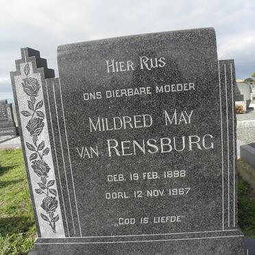 RENSBURG Mildred May, van 1898-1967