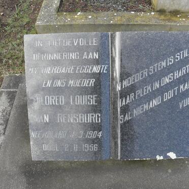 RENSBURG Mildred Louise, van 1904-1956