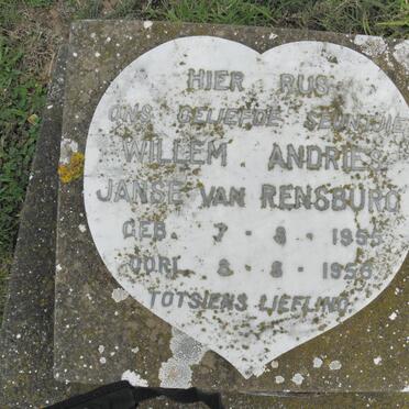 RENSBURG Willem Andries, Janse van 1955-1956