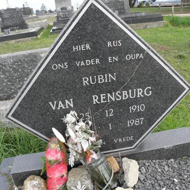 RENSBURG Rubin, van 1910-1987