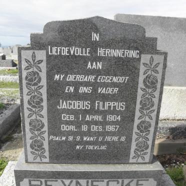 REYNECKE Jacobus Philippus 1904-1967 &amp; Catherina Christina PEACH 1906-1997
