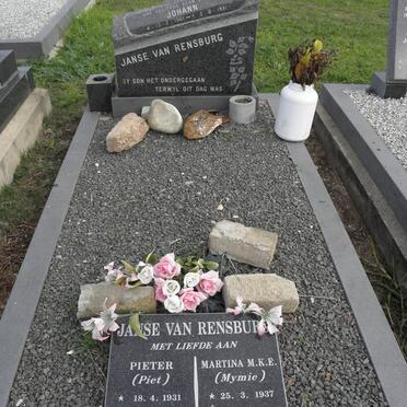 RENSBURG Pieter, Janse van 1931-2006 &amp; Martina M.K.E. 1937- :: JANSE VAN RENSBURG Johann 1961-1981
