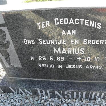RENSBURG Marius, van 1969-1971
