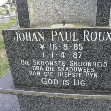 ROUX Johan Paul 1985-1987