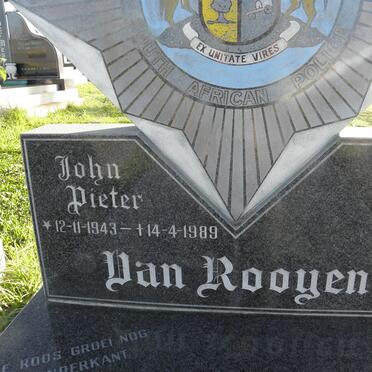 ROOYEN John Pieter, van 1943-1989