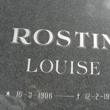 ROSTIN Louise 1906-1993