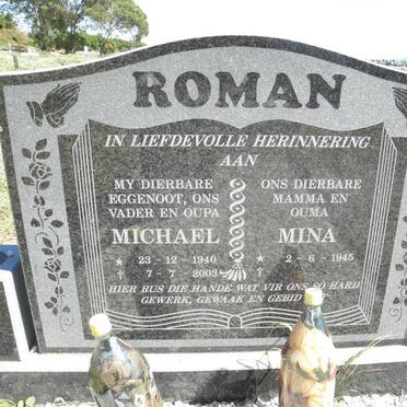 ROMAN Michael 1940-2003 &amp; Mina 1945-