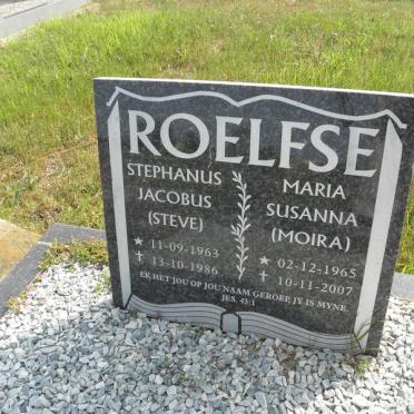 ROELOFSE Stephanus Jacobus 1963-1986 &amp; Maria Susanna 1965-2007
